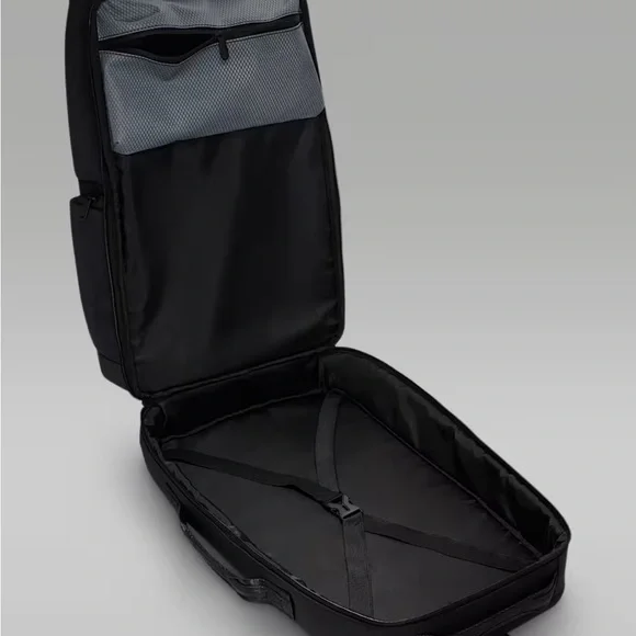 Jordan Black Tactical Backpack with Structured Design - Picture 3 of 10